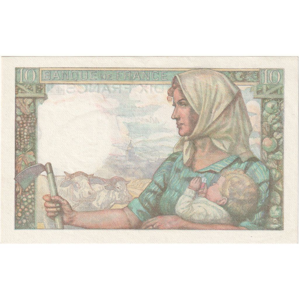 Frankreich, 10 Francs, Mineur, 1943-01-14, F.81, SS+