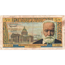 France, 5 Nouveaux Francs, Victor Hugo, 1965-02-04, T.125, VF(20-25)
