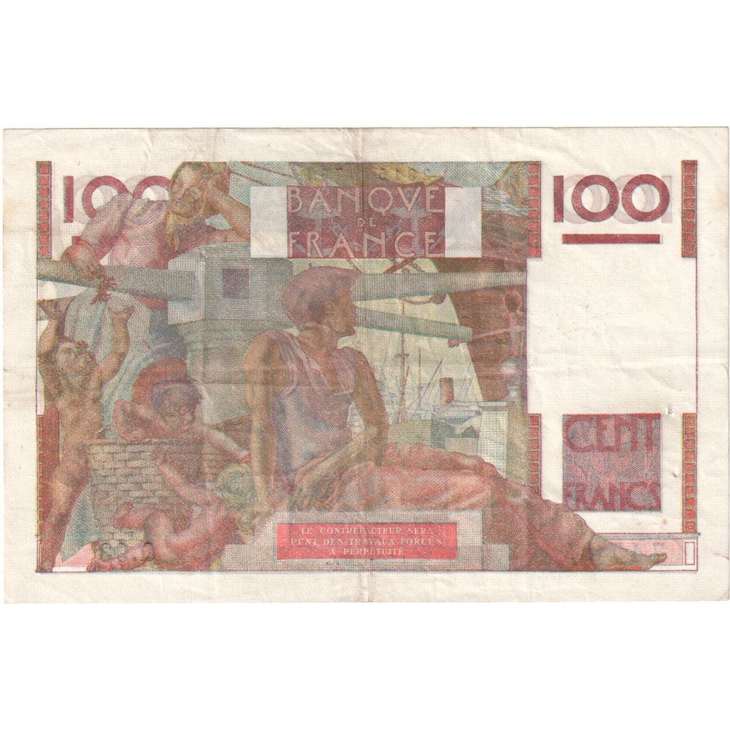 Frankreich, 100 Francs, Jeune Paysan, 1954-04-01, Q.93, SS