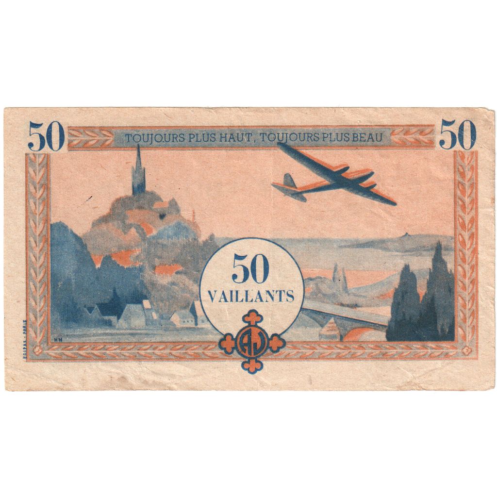 Frankreich, Tourist Banknote, 50 VAILLANTS, SS