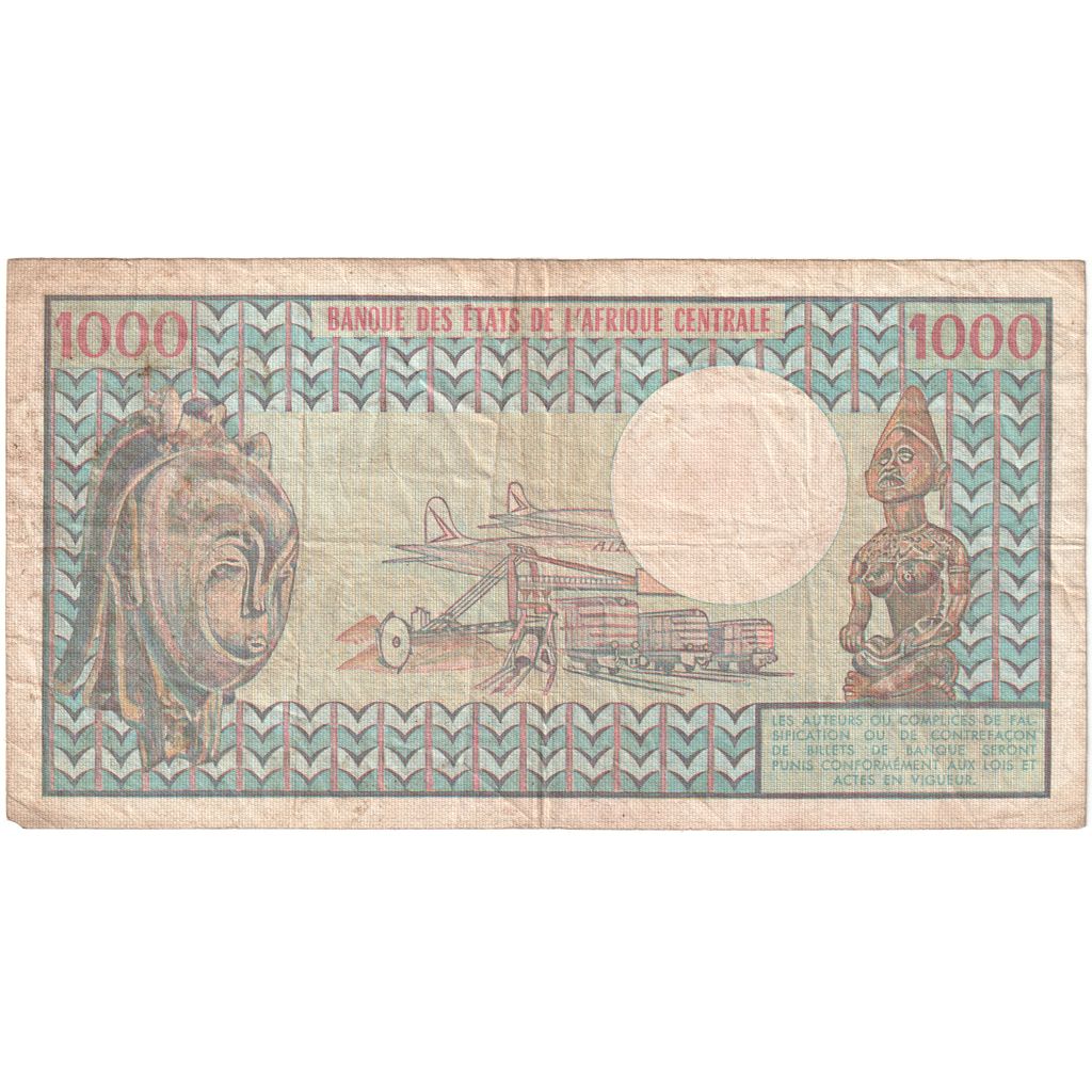 Camarões, 1000 Francs, VF(20-25)