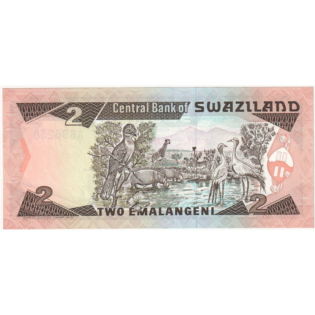 Suazi, 2 Emalangeni, UNC(65-70)