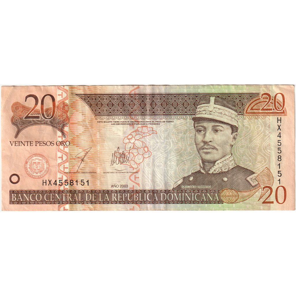 Repubblica domenicana, 20 Pesos Oro, 2000, SPL