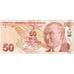 Turquia, 50 Lira, 2009, UNC(63)