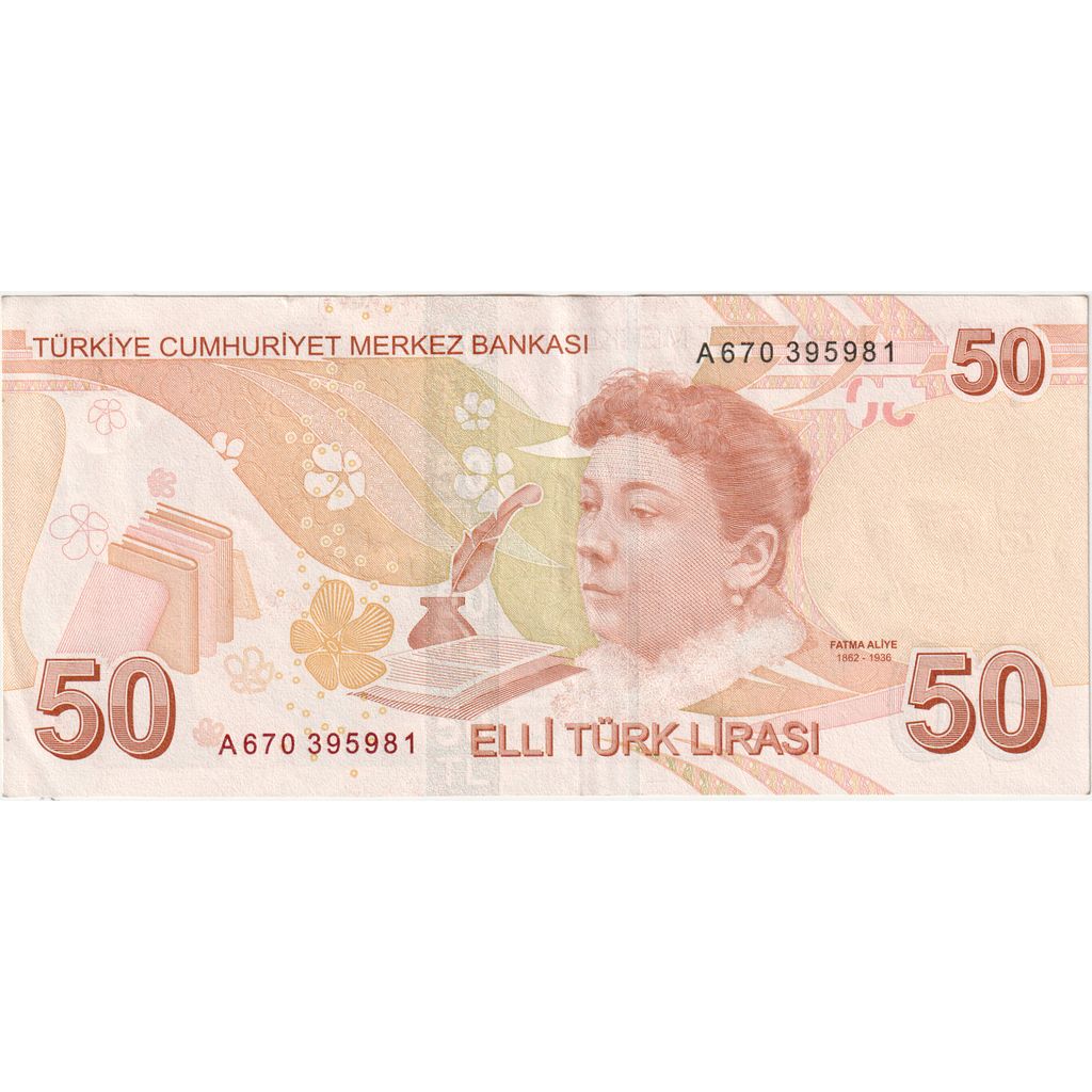Turquia, 50 Lira, 2009, UNC(63)