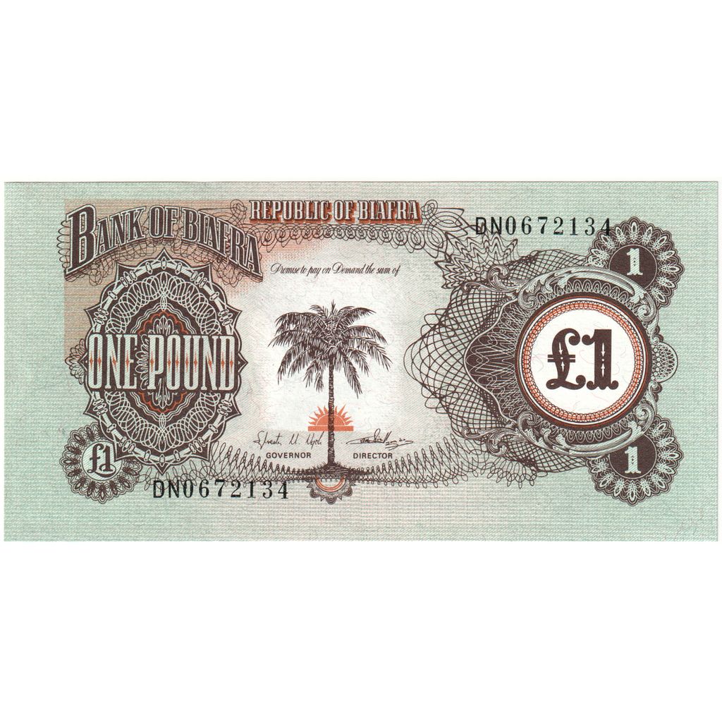 Biafra, 1 Pound, UNC(65-70)