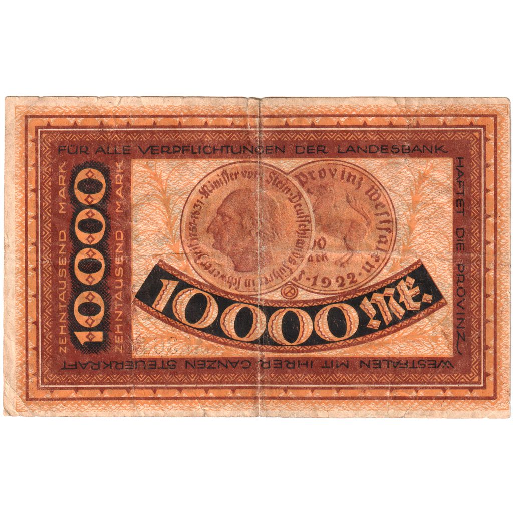Alemanha, 10000 Mark, 1923, UNC(63)