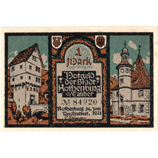 Allemagne, Rothenburg o.T. Stadt, 1 Mark, 1921-06-24, NEUF