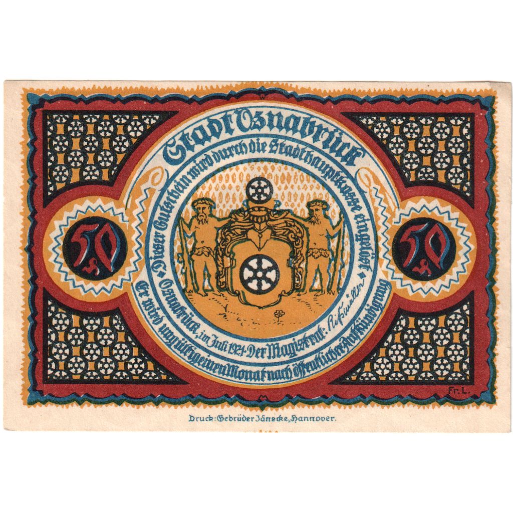 Deutschland, Osnabruck, 50 Pfennig, UNZ-