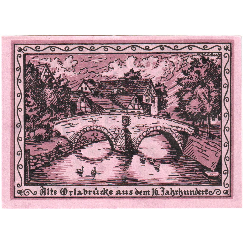 Deutschland, Oppurg, 25 Pfennig, 1921-08-01, UNZ