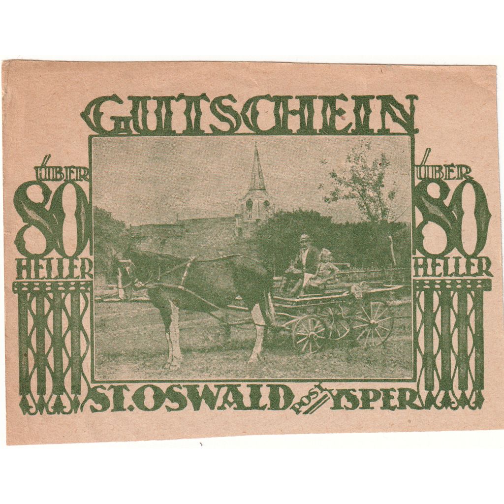 Germania, 80 Pfennig, St Oswald, FDS