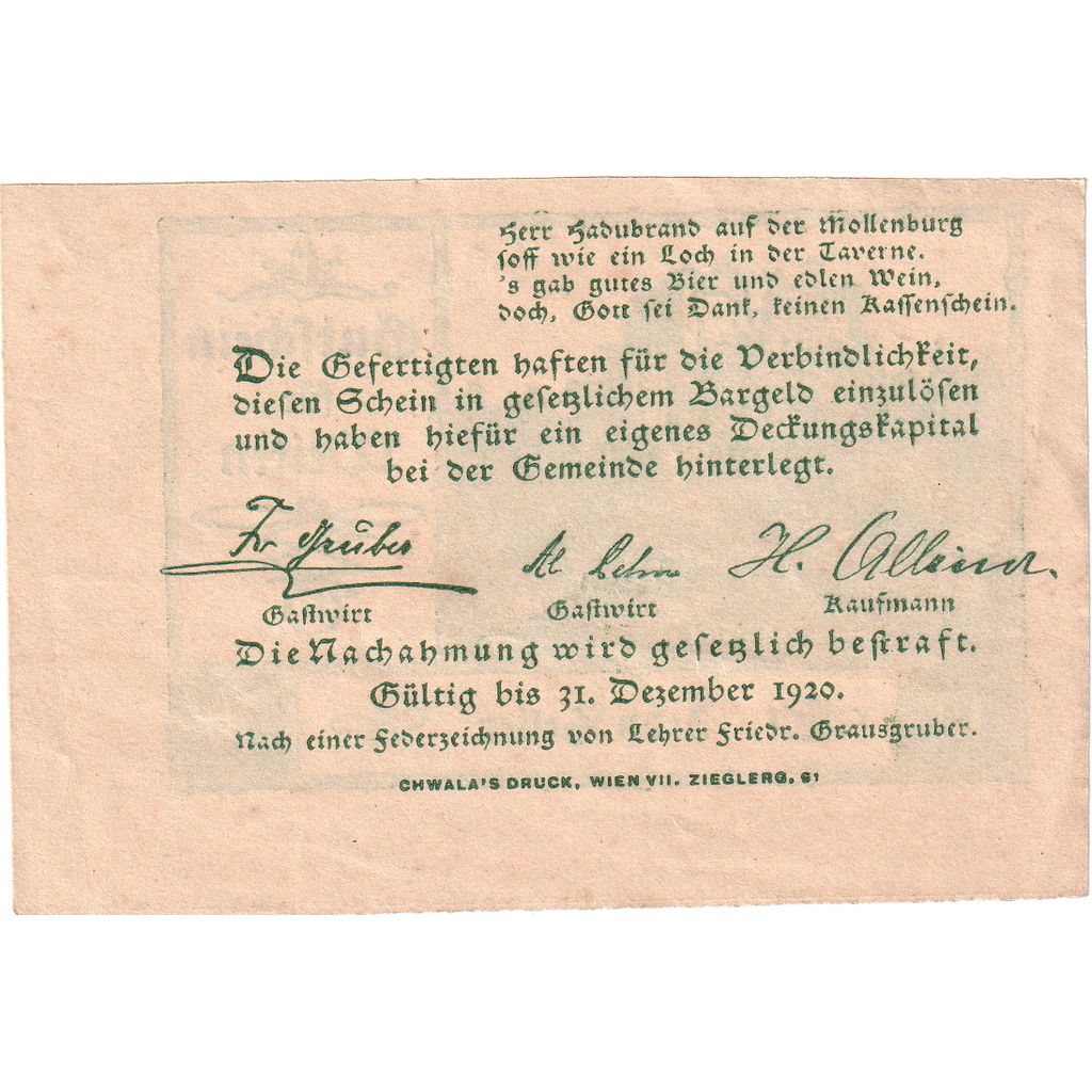 Austria, Weiten, 10 Heller, 1920-12-31, UNC(63)