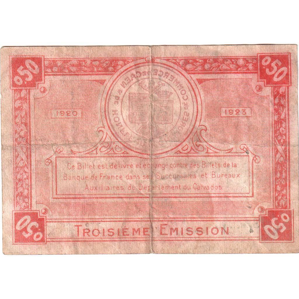 Francia, 50 Centimes, Undated (1915-20), EBC, Pirot:34-12