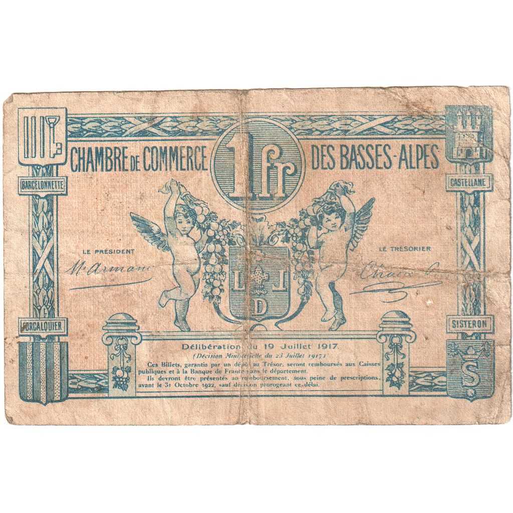 France, 1 Franc, 1918-01-08, 370,206, TB