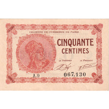 France, 50 Centimes, Other, 1920-03-10, A.81, PARIS, EF(40-45)