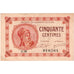 France, 50 Centimes, Other, 1920-03-10, A.81, PARIS, UNC(65-70)