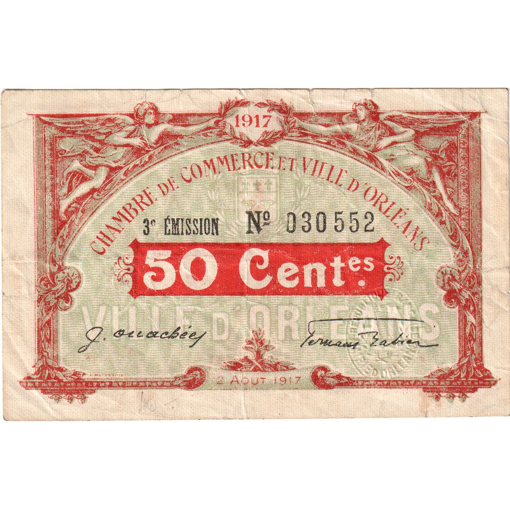 Francja, 50 Centimes, 1916-04-02, 3éme 030552, AU(50-53), Pirot:95-8