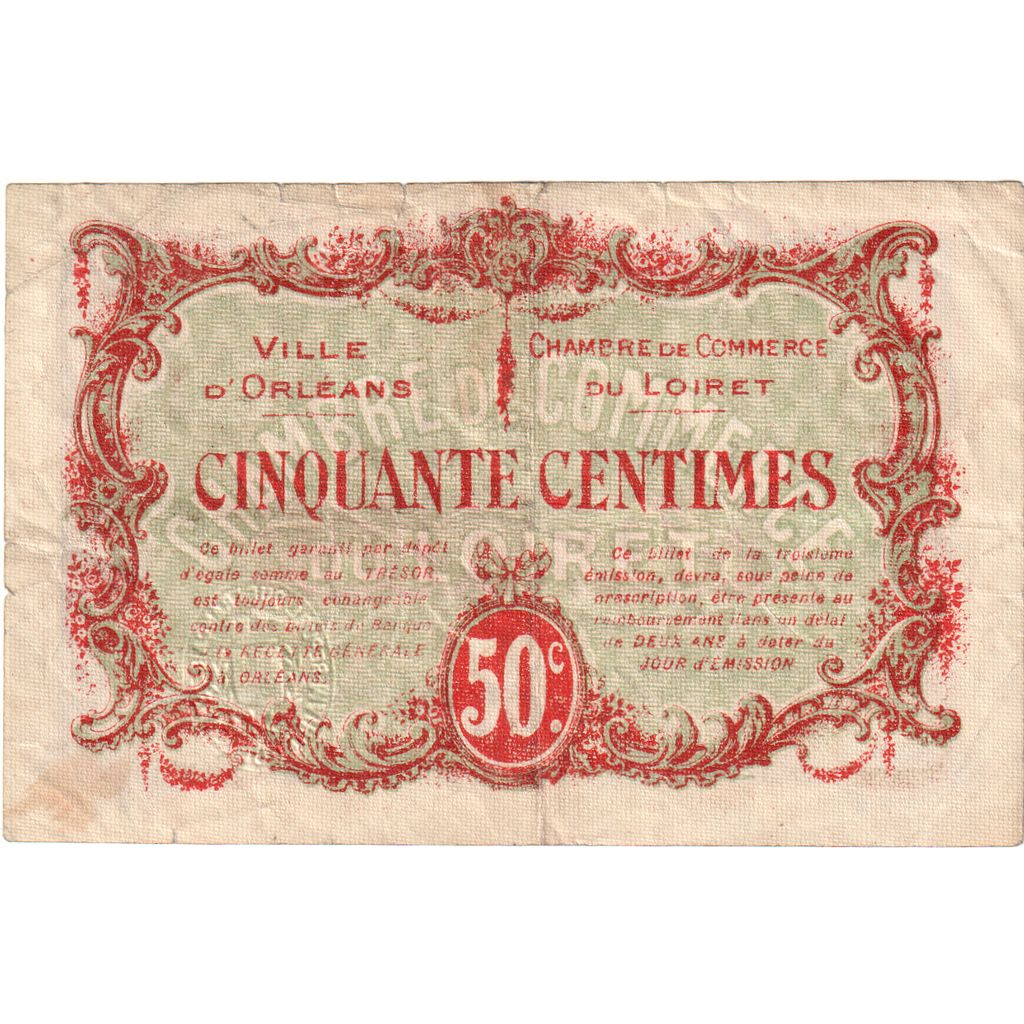 Francja, 50 Centimes, 1916-04-02, 3éme 030552, AU(50-53), Pirot:95-8