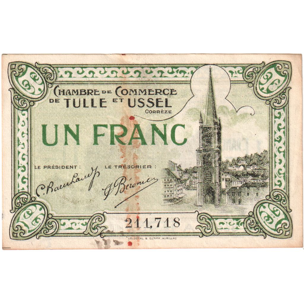 Francia, 1 Franc, 211,718, BB, Pirot:126-1