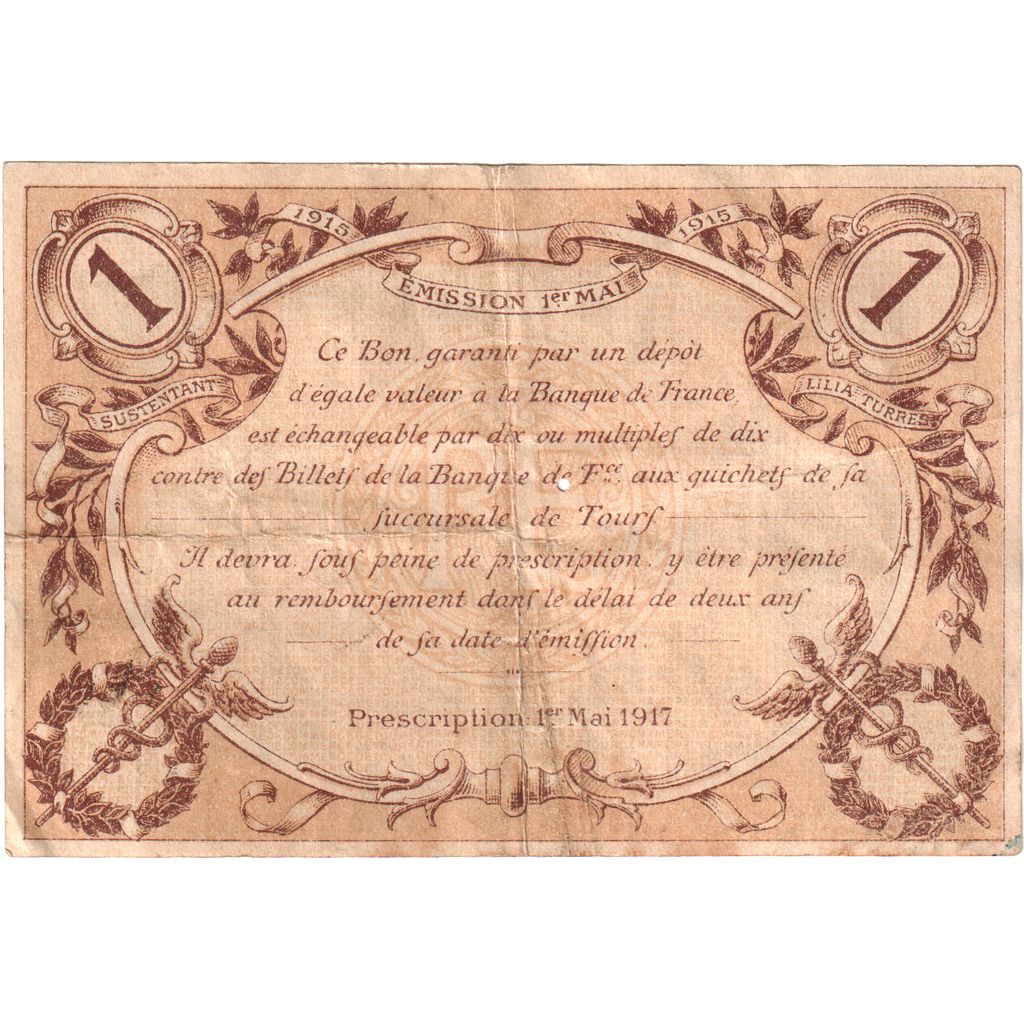 France, 1 Franc, 1917-05-01, 630,235, AU(55-58), Pirot:123-1