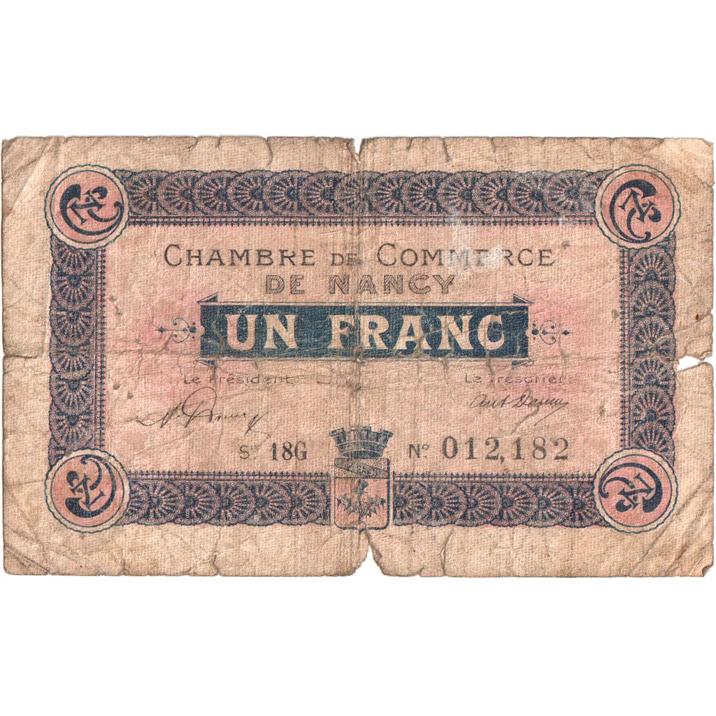 France, 1 Franc, 1918-12-01, 18G 012,182, F(12-15), Pirot:87-30