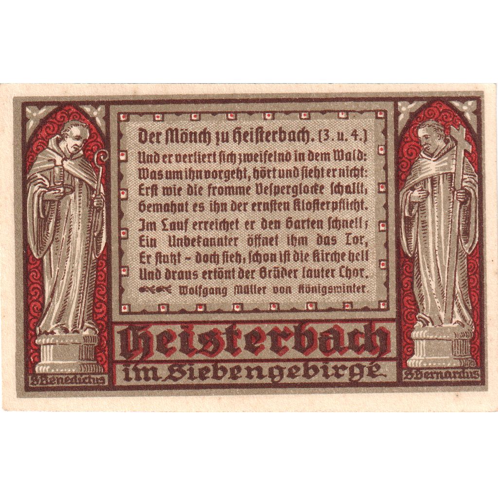 Germania, Heisterbach, 50 Pfennig, 1921-07-31, SPL