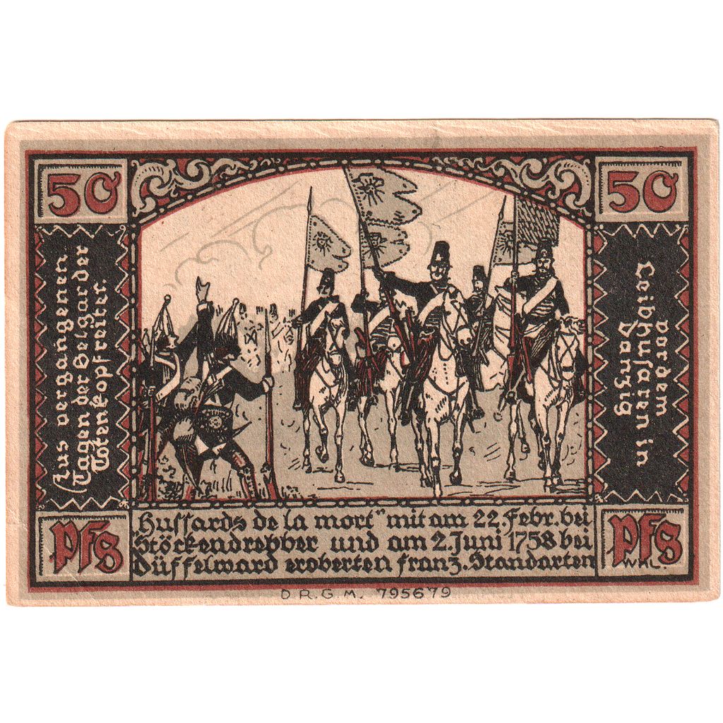 Nota, Alemanha, Belgard, 50 Pfennig, armée, 1920, UNC(63), Mehl:69.4a