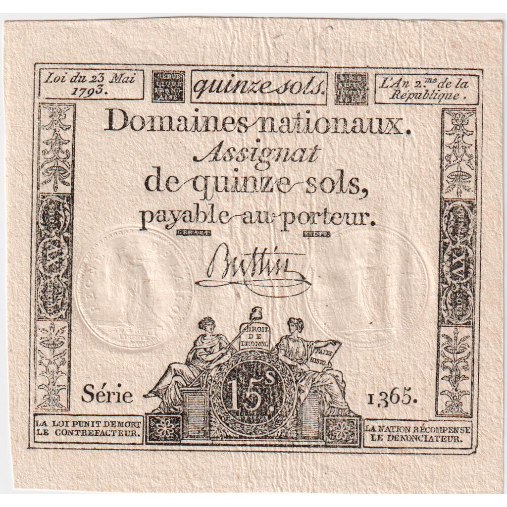 Frankreich, 50 Sols, 23.5.1793, 2686, UNZ