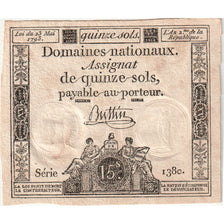 France, 15 Sols, 1792, Buttin, Loi du 4 janvier 1792 - L'an quatrième de la