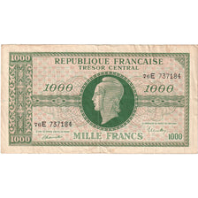 France, 1000 Francs, Marianne, 1945, 76E, VF(30-35)