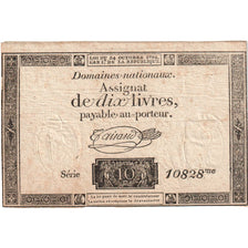 France, 10 Livres, 8.2.1794, 964 6044, EF(40-45)