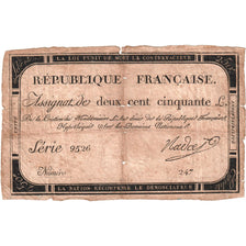 Francia, 250 Livres, 1793, Série 9526, B