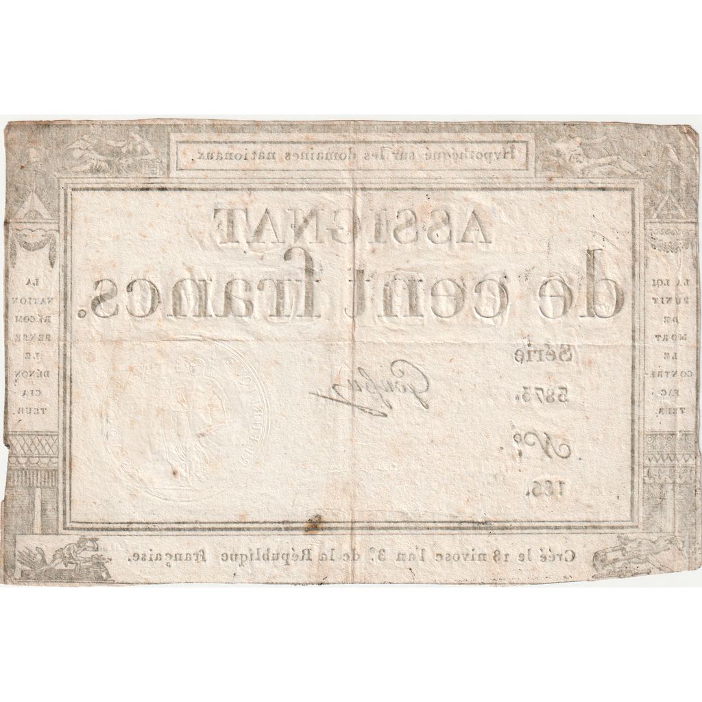 France, 100 Francs, Série 3873, VF(20-25)