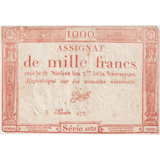 France, 1000 Francs, Série 4931, EF(40-45)