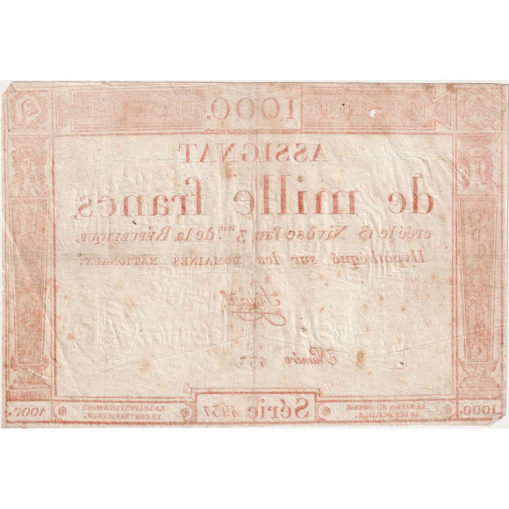 France, 1000 Francs, Série 4931, EF(40-45)