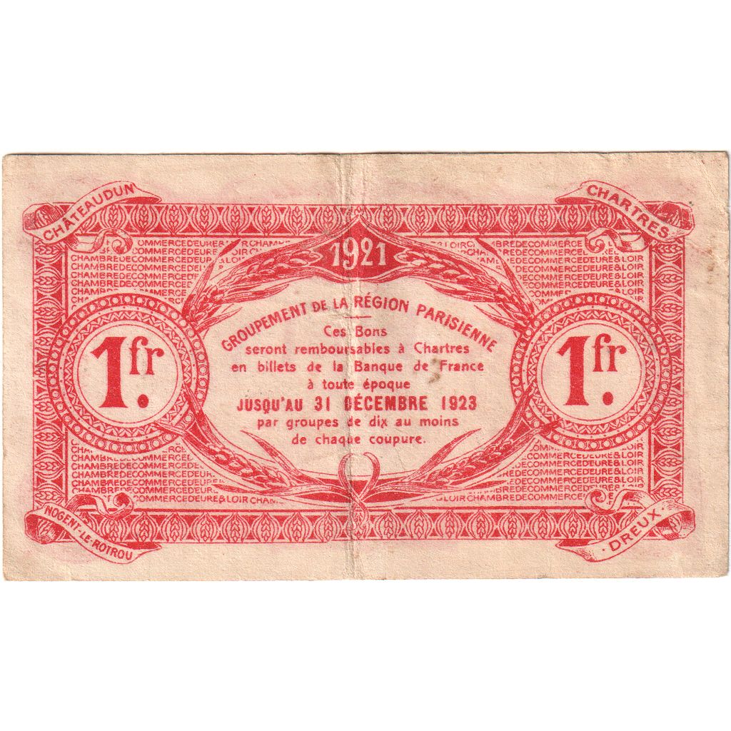 Frankrijk, 1 Franc, 01-1921, SPL, Pirot:45-13