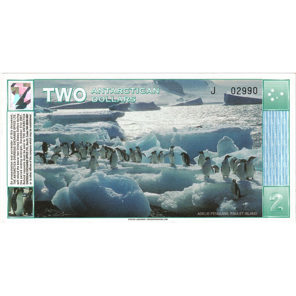 Antarktyka, 2 Dollars, 01-03-1996, UNC(65-70)