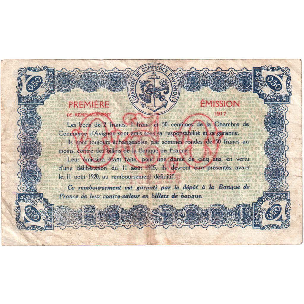 France, 50 Centimes, 1915-08-11, 351,351, TTB, Pirot:18-1