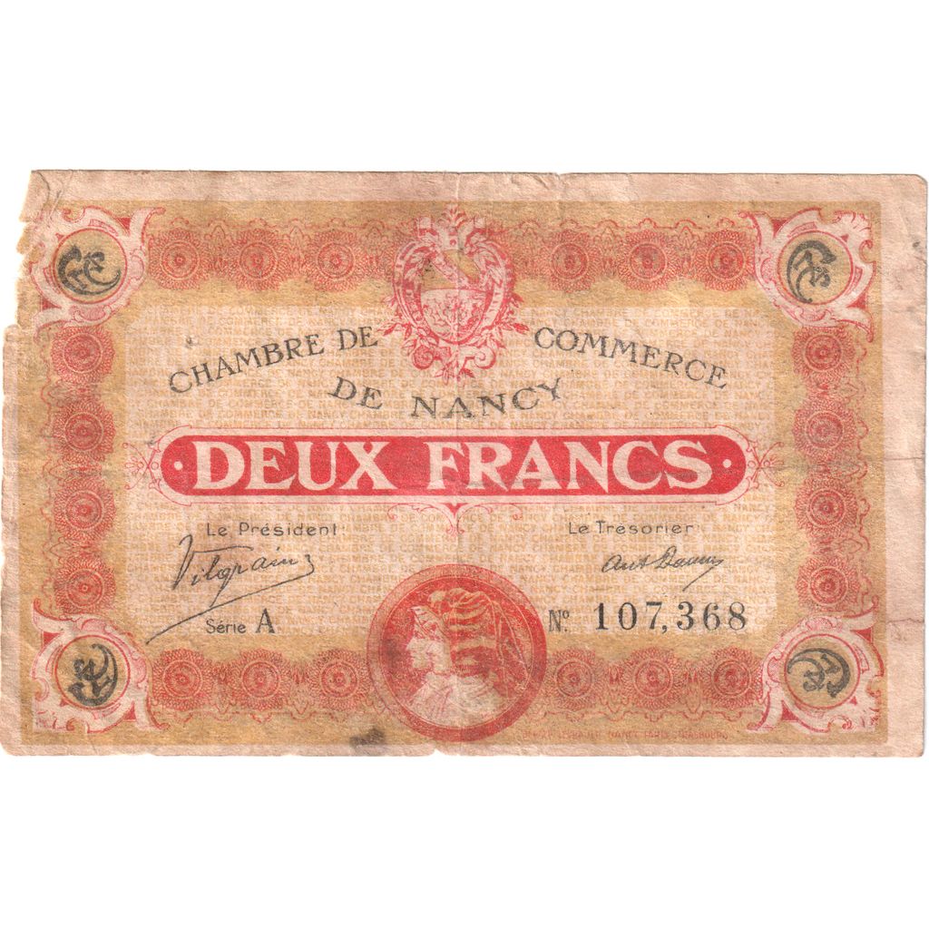 France, 2 Francs, 1918-11-11, 107,368, TB, Pirot:87-25
