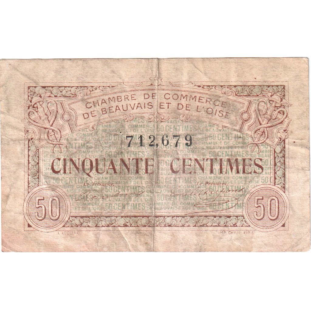 França, 50 Centimes, 1920-06-02, 712,679, EF(40-45), Pirot:22-1