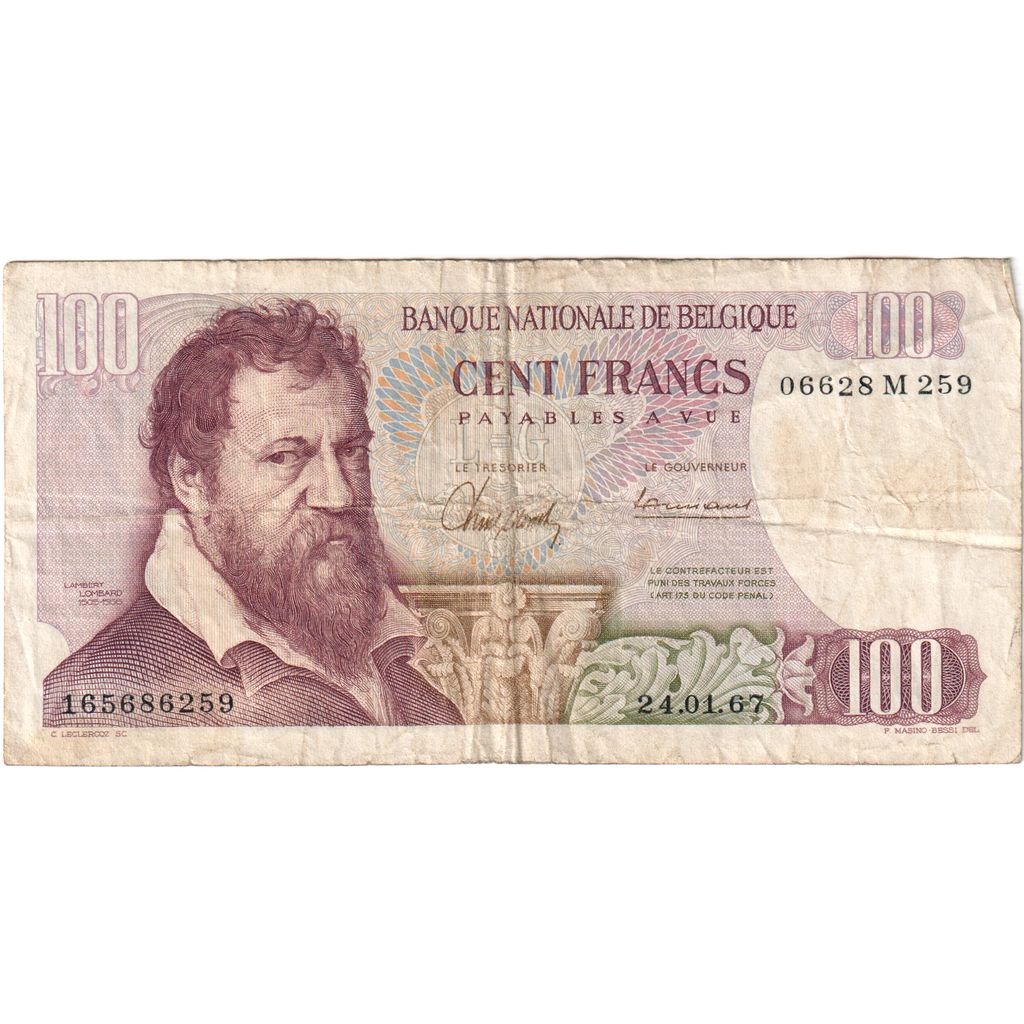 Belgium, 100 Francs, 1974-02-21, VF(20-25)