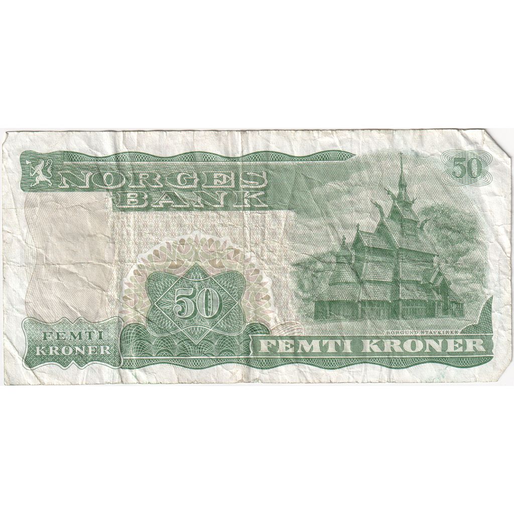 Norway, 50 Kroner, VG(8-10)