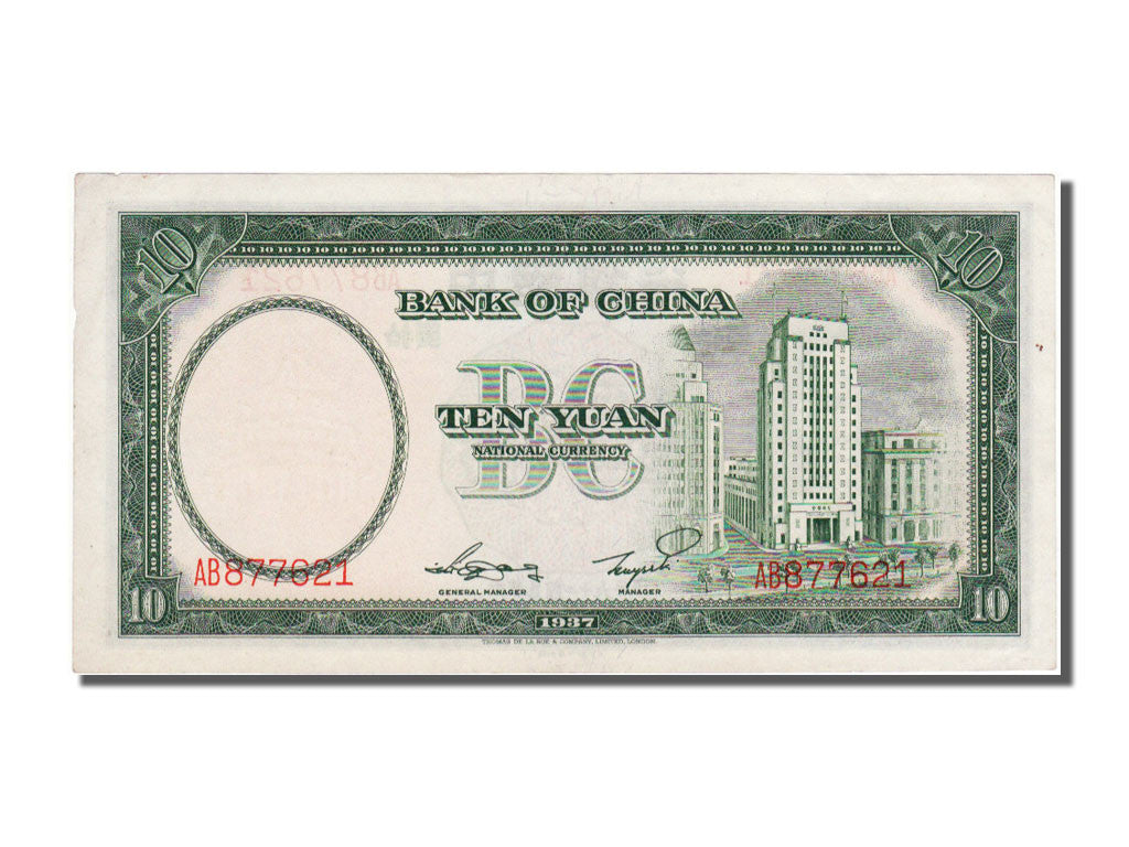 Billete, 10 Yüan, 1937, China, SC