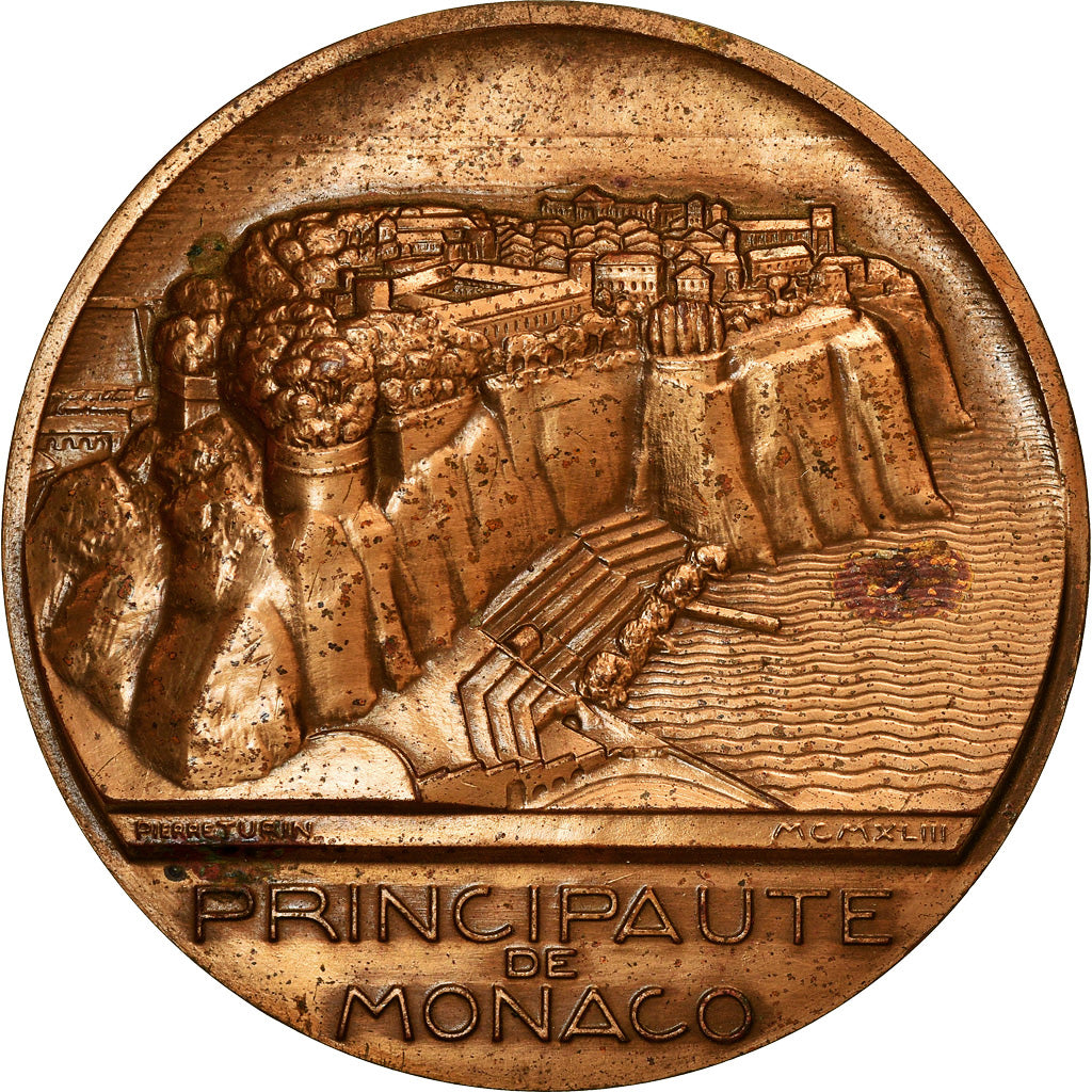 Monaco, Medaille, Principauté de Monaco, 1967, Turin, ZF+, Bronze