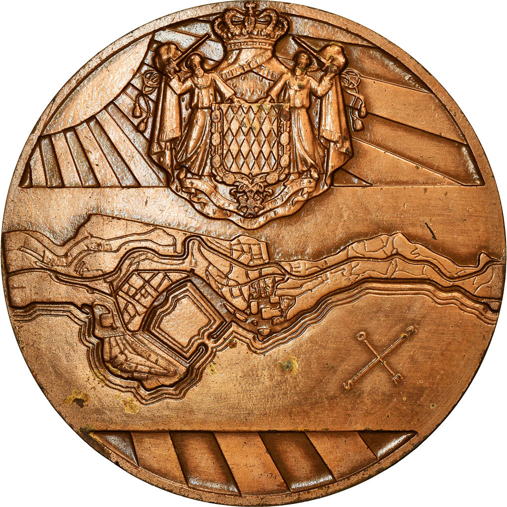 Monaco, Medaille, Principauté de Monaco, 1967, Turin, ZF+, Bronze
