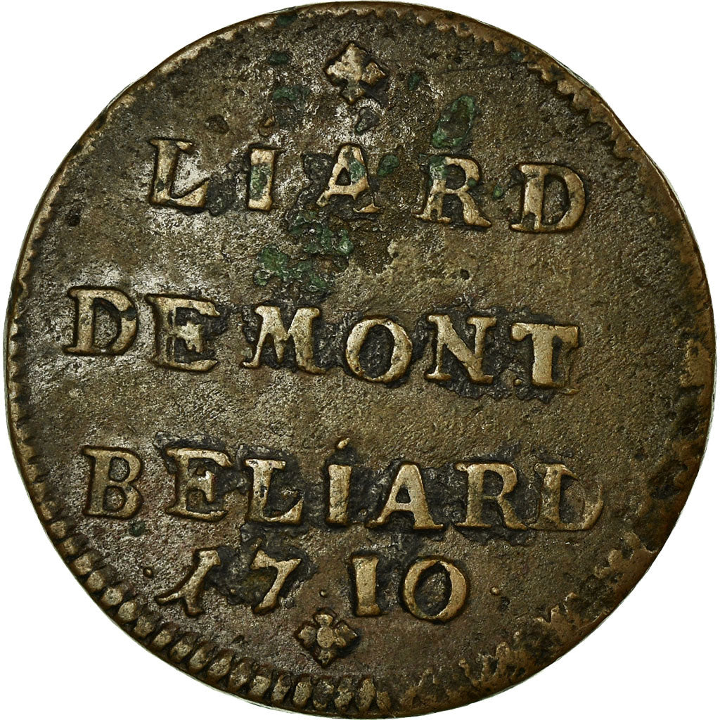 Comté de Montbéliard, Léopold Eberhard, Liard, 1710, Montbéliard, Cuivre