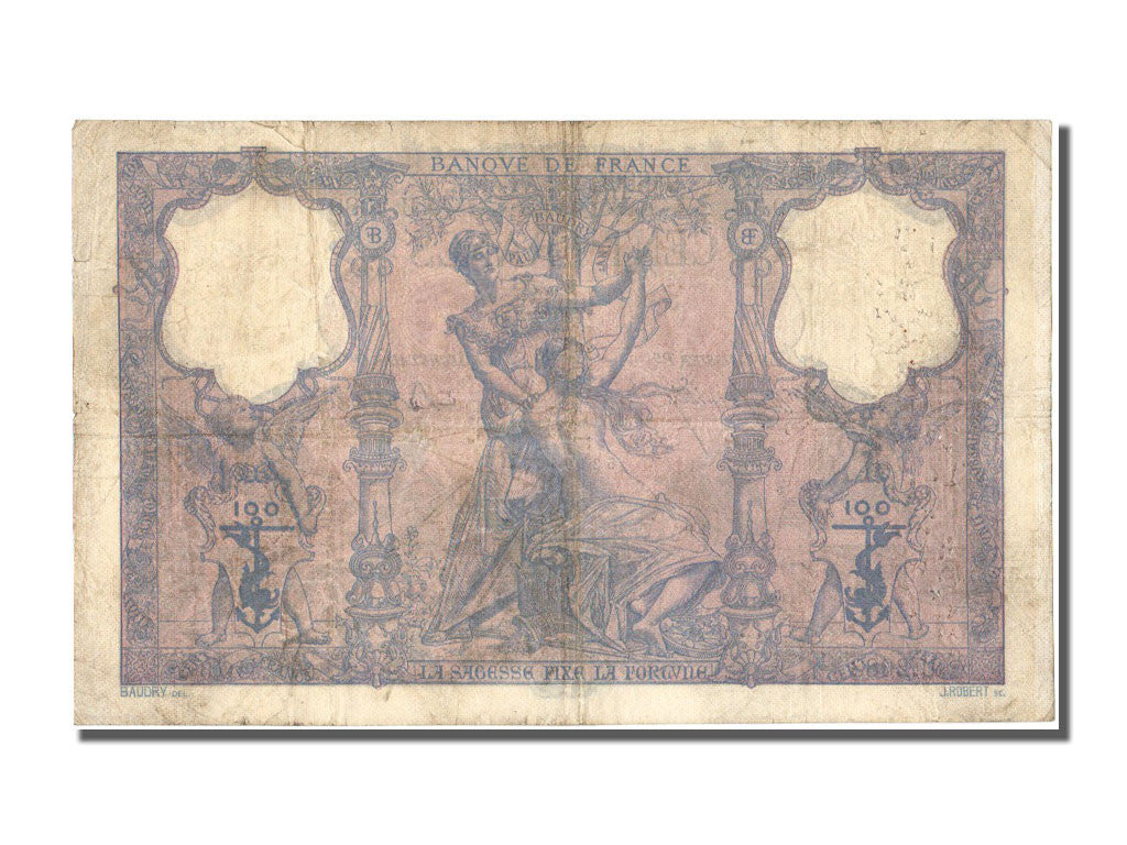 Banknote, France, 100 Francs, 100 F 1888-1909 ''Bleu et Rose'', 1896
