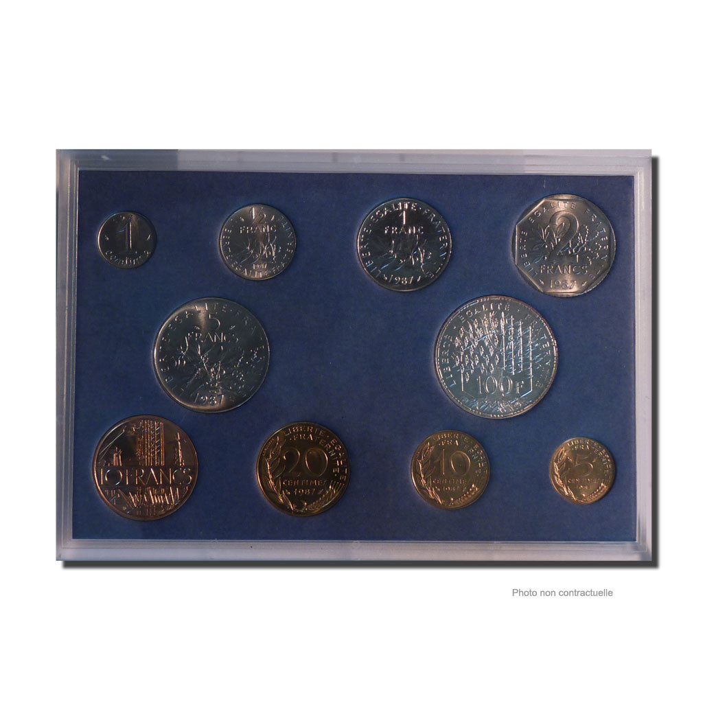Coin, France, Set, 1987, MS(65-70), (No Composition), Gadoury:page 288