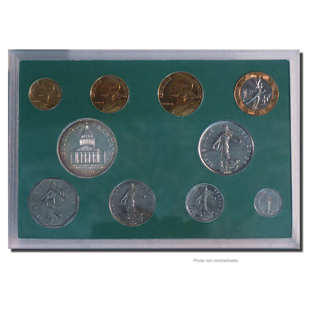 France, Set 1 c. à 100 frs., 1989, MDP, BU, MS(65-70)