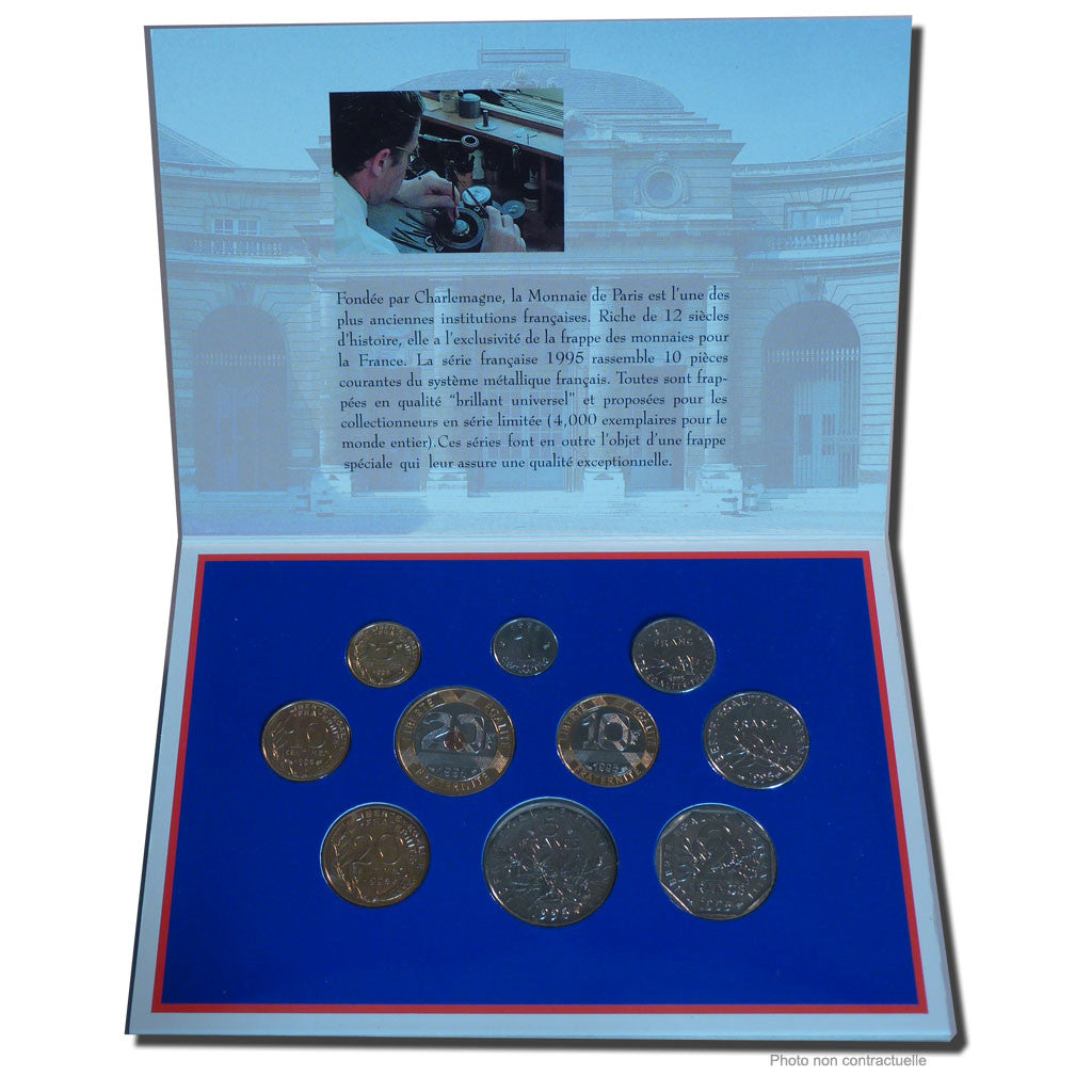Coin, France, Set, 1995, MS(65-70), Gadoury:page 288